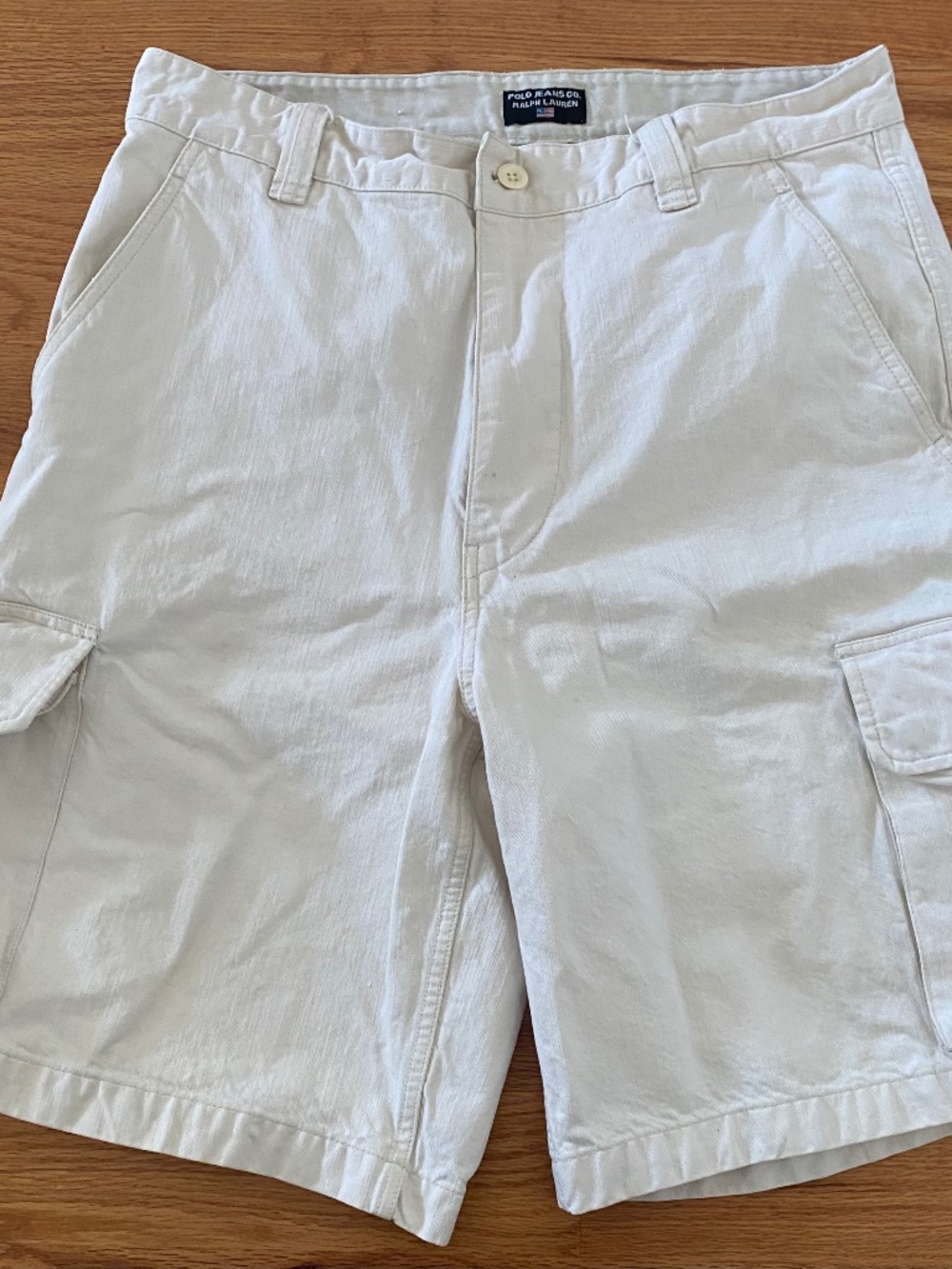 Vintage Polo Jeans Ralph Lauren Heavy Military Cargo Shorts 90s  Men’s Size 34